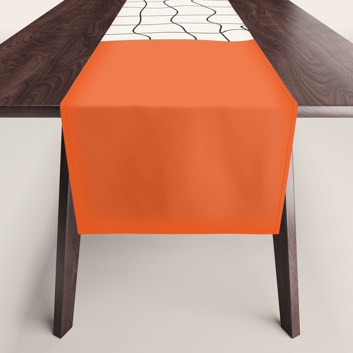 Flamingo Drip | Warp Grid: Off-White Day Edition Table Runner Gallery Image 1