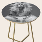 Goldilocks and the three makeup artists female fashion & glamour beautiful blond curls black and white photography - photograph - photographs Side Table Gallery Image 2