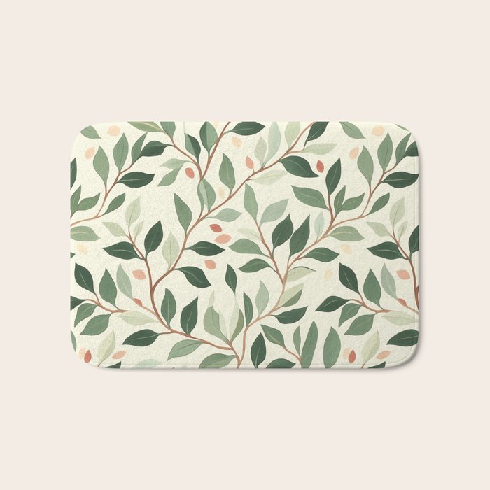 Romantic Botanica Autumn Bloom Bath Mat Gallery Image 1