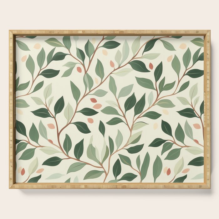 Romantic Botanica Autumn Bloom Serving Tray Gallery Image 1