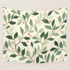 Romantic Botanica Autumn Bloom Wall Tapestry Gallery Image 4