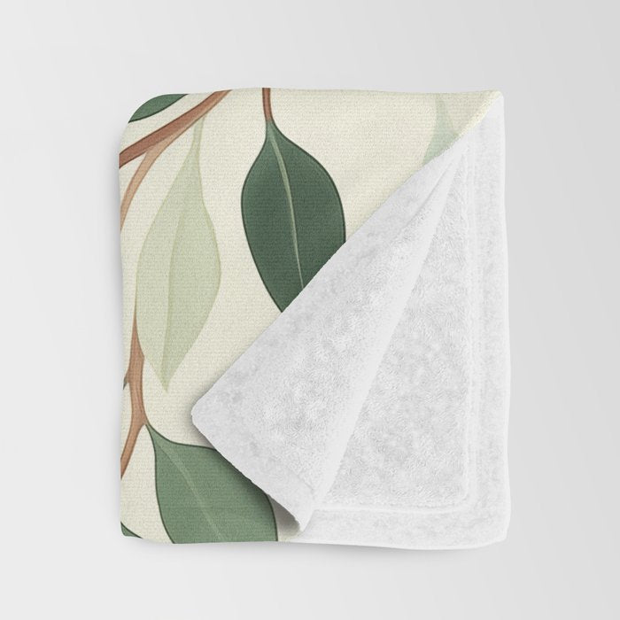 Romantic Botanica Autumn Bloom Throw Blanket Gallery Image 3