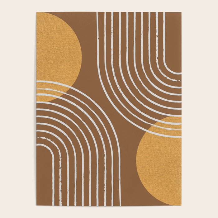Sun Arch Double - Gold Brown Poster Gallery Image 1