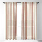Pinstripe in Rust Window Curtain Gallery Image 3