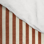 Pinstripe in Rust Comforter Gallery Image 4