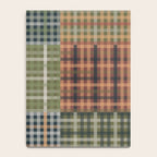 Cozy Gingham Patchwork Autumn Winter Pattern Notebook Gallery Image 4