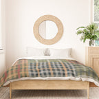 Cozy Gingham Patchwork Autumn Winter Pattern Duvet Cover Gallery Image 3