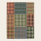 Cozy Gingham Patchwork Autumn Winter Pattern Poster Gallery Image 4