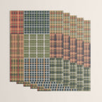 Cozy Gingham Patchwork Autumn Winter Pattern Wrapping Paper Gallery Image 3