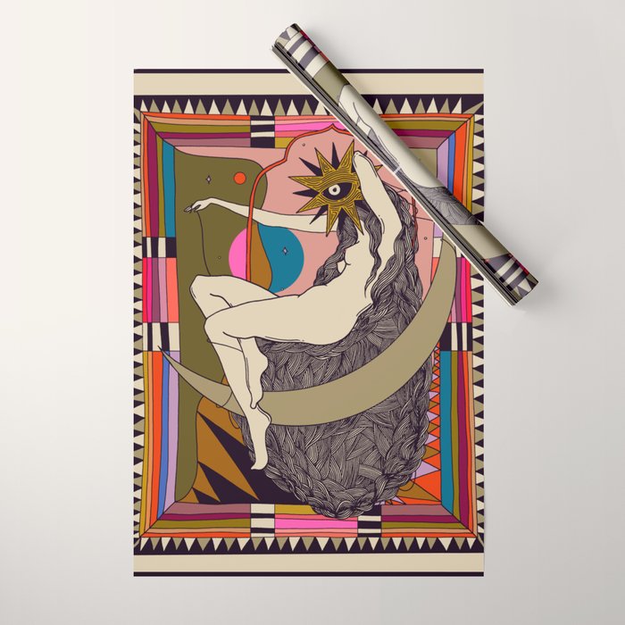 Lasso the Moon Wrapping Paper Gallery Image 1