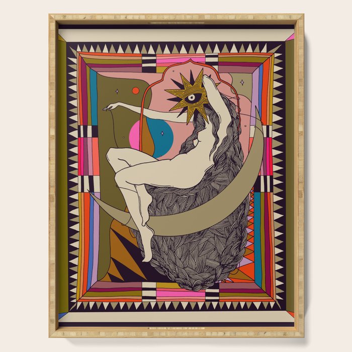 Lasso the Moon Serving Tray Gallery Image 1