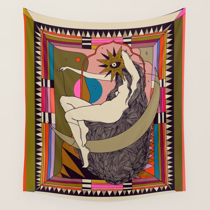 Lasso the Moon Wall Tapestry Gallery Image 1