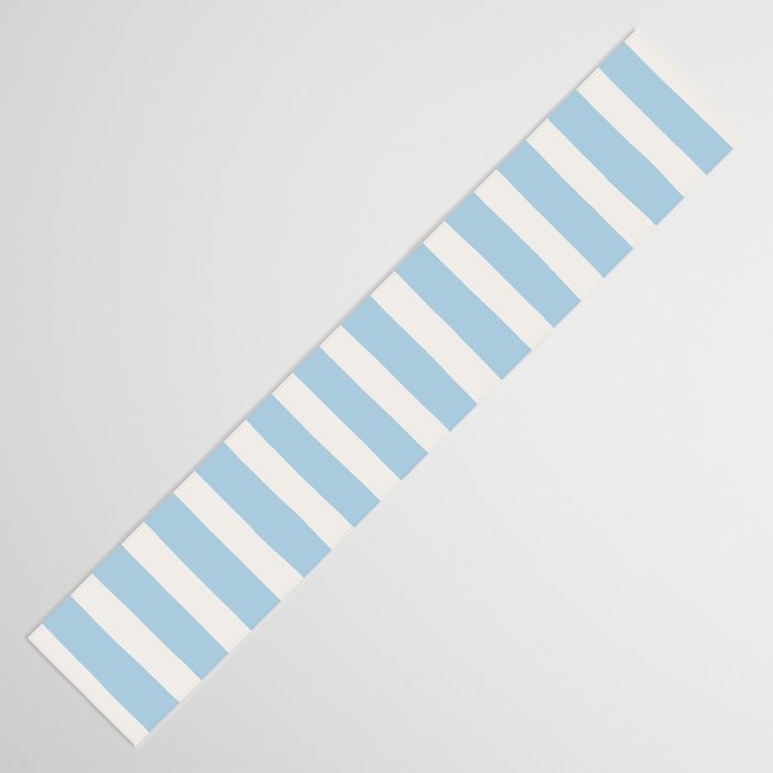 Thick Stripes Baby Blue Table Runner Gallery Image 3
