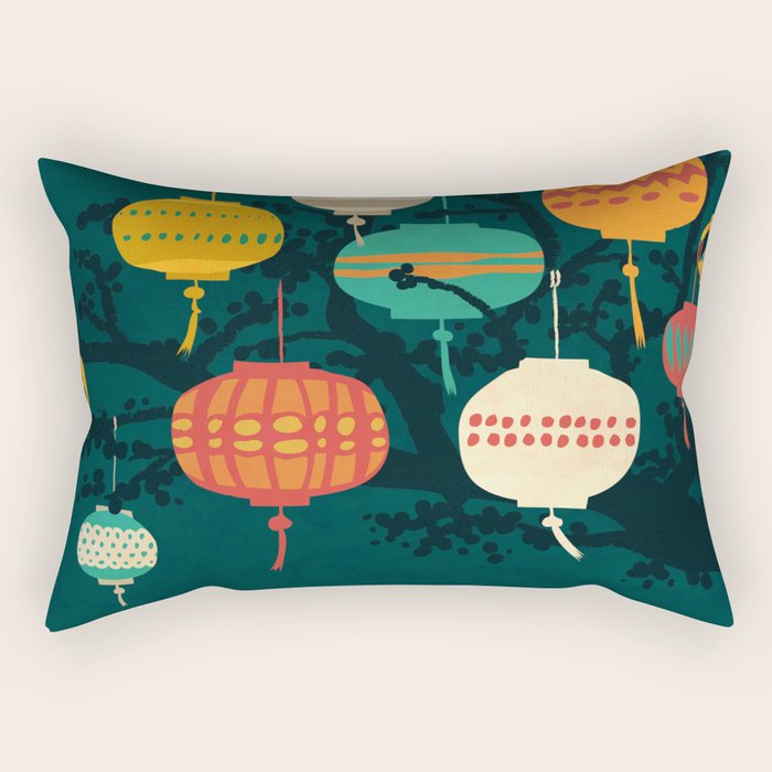 Lanterns Rectangular Pillow Gallery Image 2