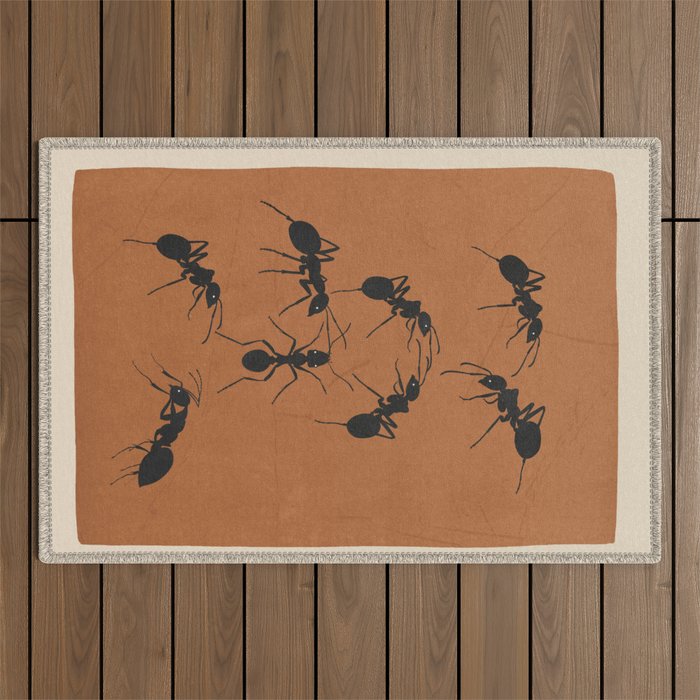 Ants in Formation 1 Outdoor Rug Gallery Image 1