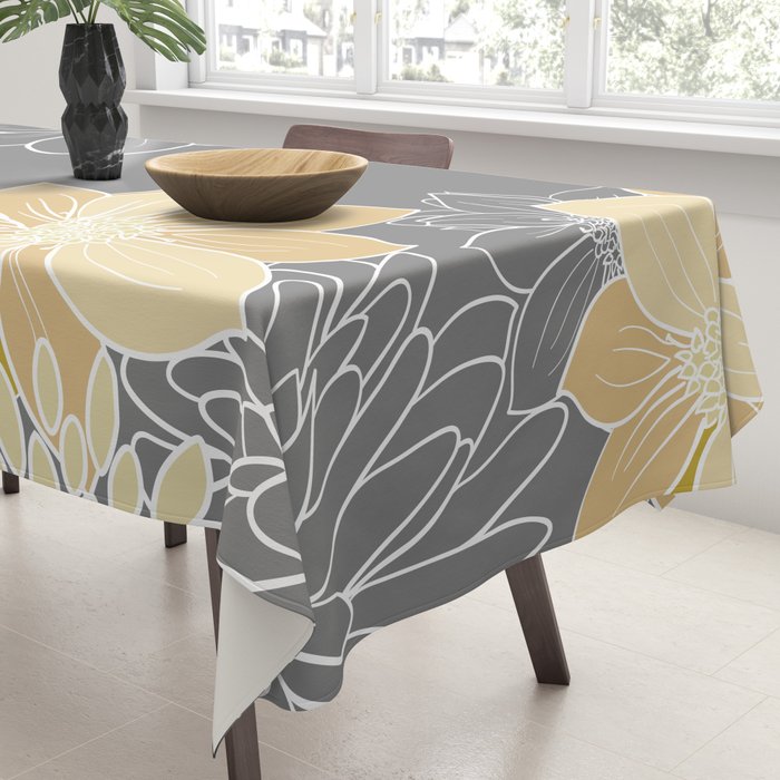 Livia Floral Print Tablecloth Gallery Image 3
