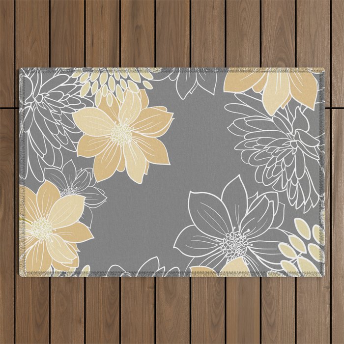 Livia Floral Print Outdoor Rug Gallery Image 1