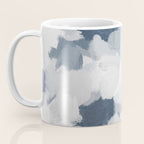Clouds Before Space - Navy Indigo Turquoise Blue White Gray Mint Abstract Air Painting Art Coffee Mug Gallery Image 3