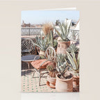 Tropical Rooftop In Marrakech Photo | Cactus Plants Boho Art Print | Morocco Travel Photography Stationery Card Gallery Image 2