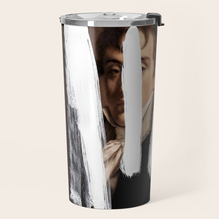 Brutalized Portrait of a Gentleman 2 Travel Mug Gallery Image 2