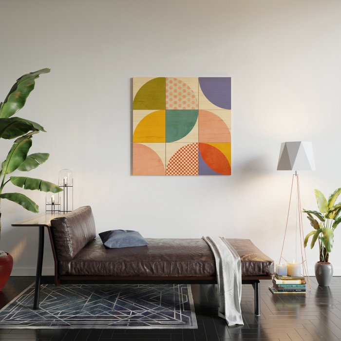 mid century modern 2022 5 Wood Wall Art Gallery Image 2