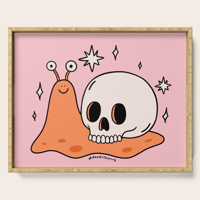 Skull Snail Serving Tray Gallery Image 1