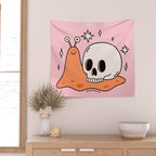Skull Snail Wall Tapestry Gallery Image 2