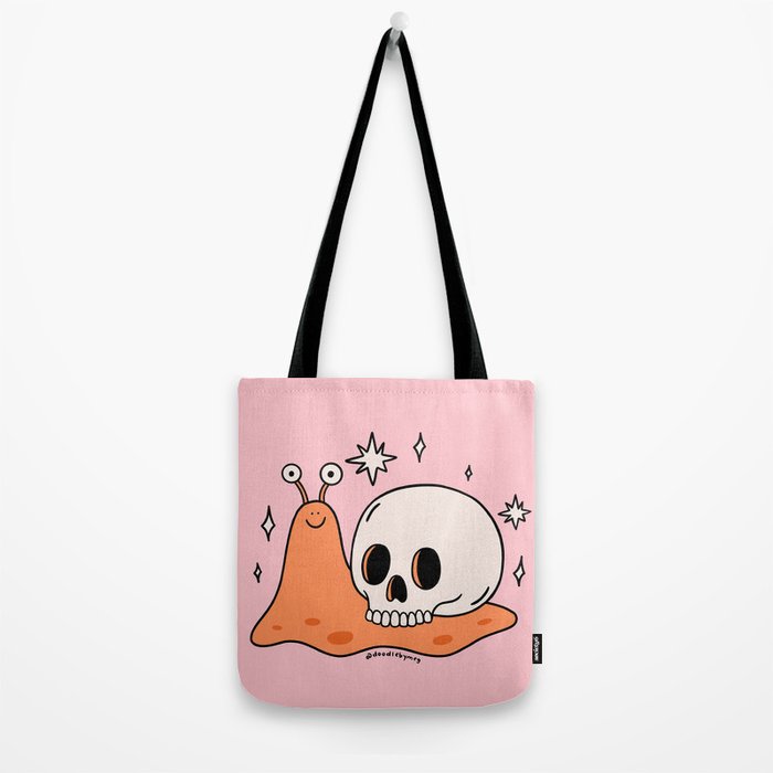 Skull Snail Tote Bag Gallery Image 2