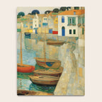 Boats in Harbor Impressionist Landscape Painting Notebook Gallery Image 4