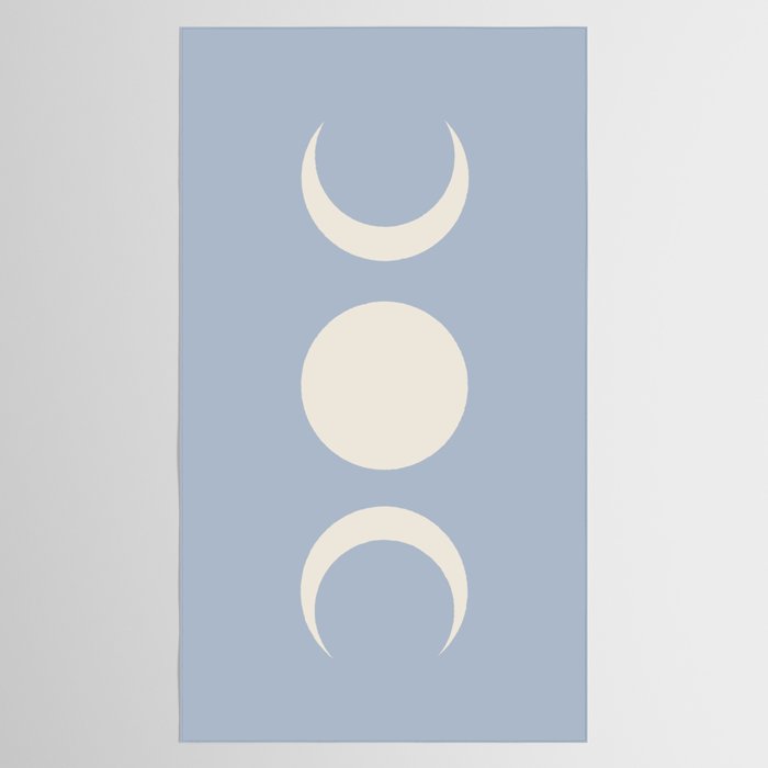 Moon Minimalism - Blue Tablecloth Gallery Image 2