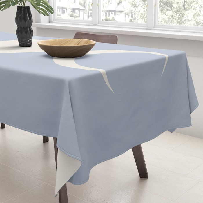 Moon Minimalism - Blue Tablecloth Gallery Image 3