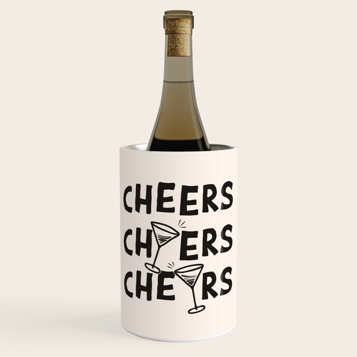 Cheers. Cocktails and Drinks in Black and White Wine Chiller Gallery Image 1