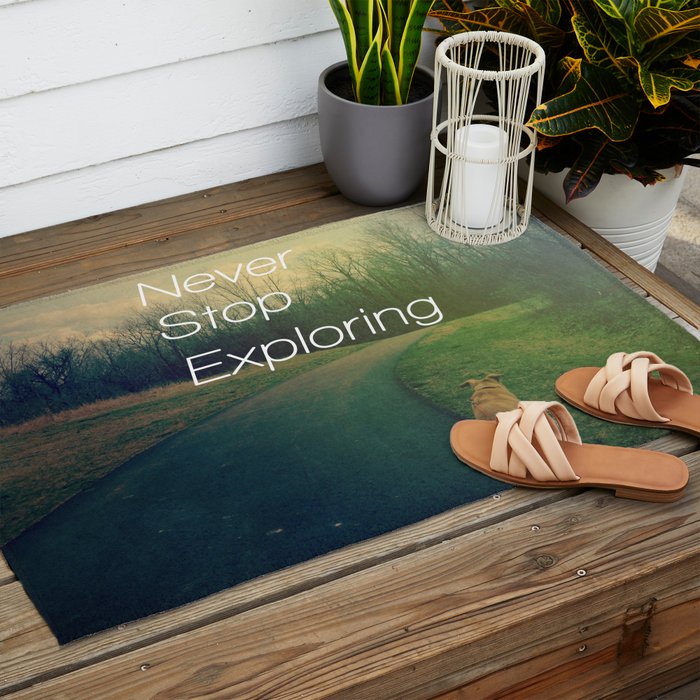 Never Stop Exploring Outdoor Rug Gallery Image 2