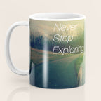 Never Stop Exploring Coffee Mug Gallery Image 3
