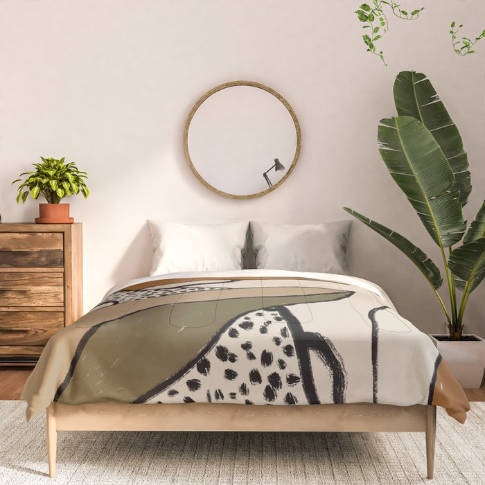 Patterned Tropical Leaves #1 Comforter Gallery Image 3