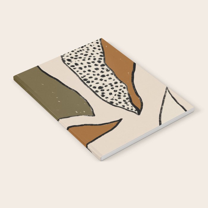 Patterned Tropical Leaves #1 Notebook Gallery Image 2