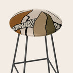 Patterned Tropical Leaves #1 Stool Gallery Image 2