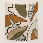 Patterned Tropical Leaves #1 Wall Tapestry Gallery Image 4