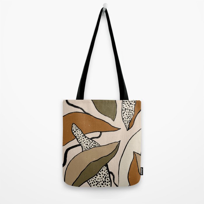 Patterned Tropical Leaves #1 Tote Bag Gallery Image 2