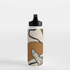 Patterned Tropical Leaves #1 Water Bottle Gallery Image 3