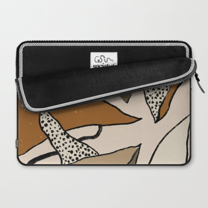 Patterned Tropical Leaves #1 Laptop Sleeve Gallery Image 2
