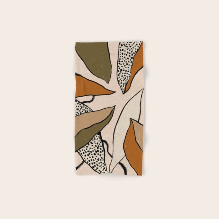 Patterned Tropical Leaves #1 Bath Towel Gallery Image 1