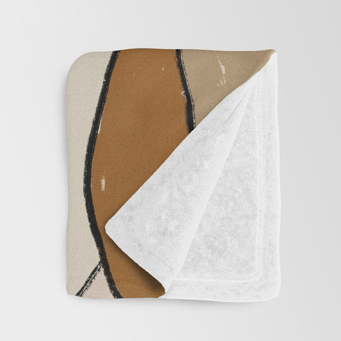 Patterned Tropical Leaves #1 Throw Blanket Gallery Image 3