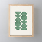 Green Retro Scandinavian - Mid Century Modern Mini Art Print Gallery Image 1