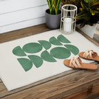 Green Retro Scandinavian - Mid Century Modern Outdoor Rug Gallery Image 2