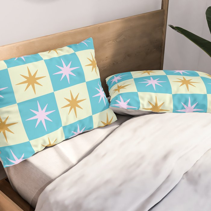 Star Check - Rainbow Bar Pillow Sham Gallery Image 2