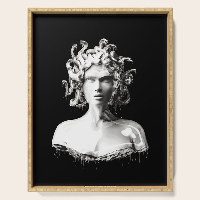 Silver Medusa Serving Tray Gallery Image 1