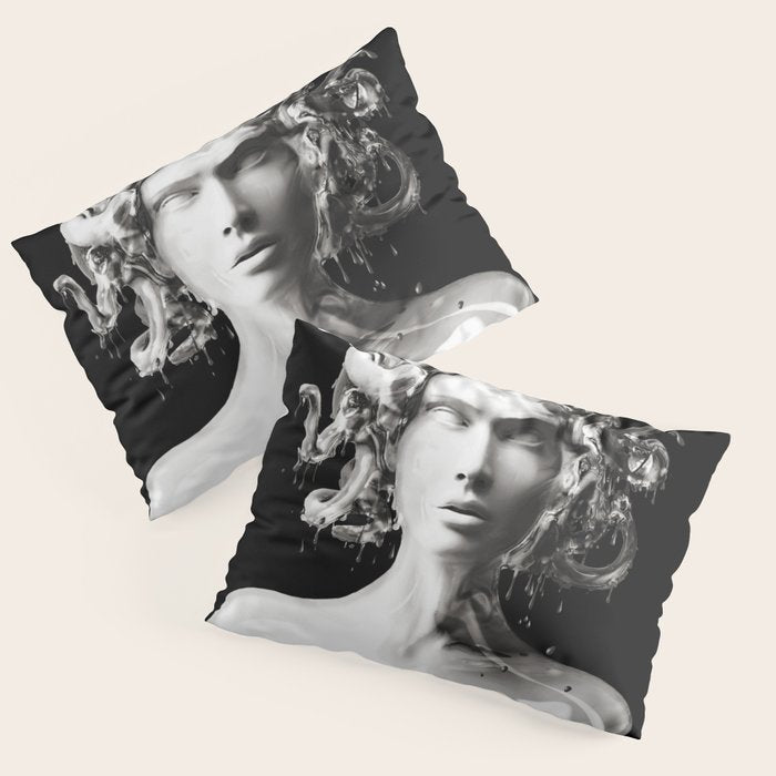 Silver Medusa Pillow Sham Gallery Image 1