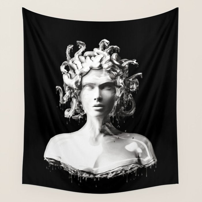Silver Medusa Wall Tapestry Gallery Image 1