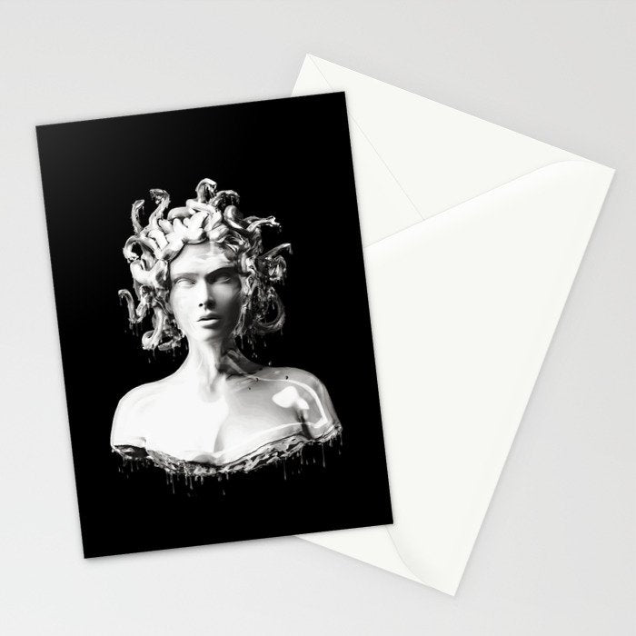 Silver Medusa Stationery Card Gallery Image 2